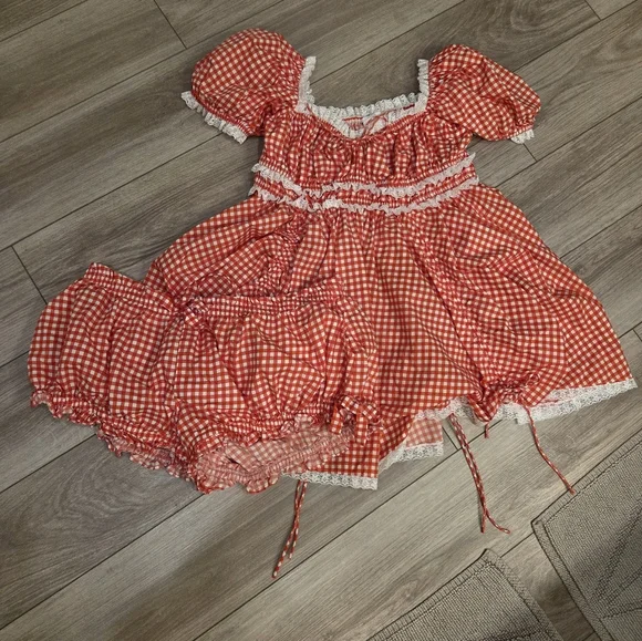 Selkie Beverly Hillbilly Dress And Bloomer Set - Picture 7 of 10